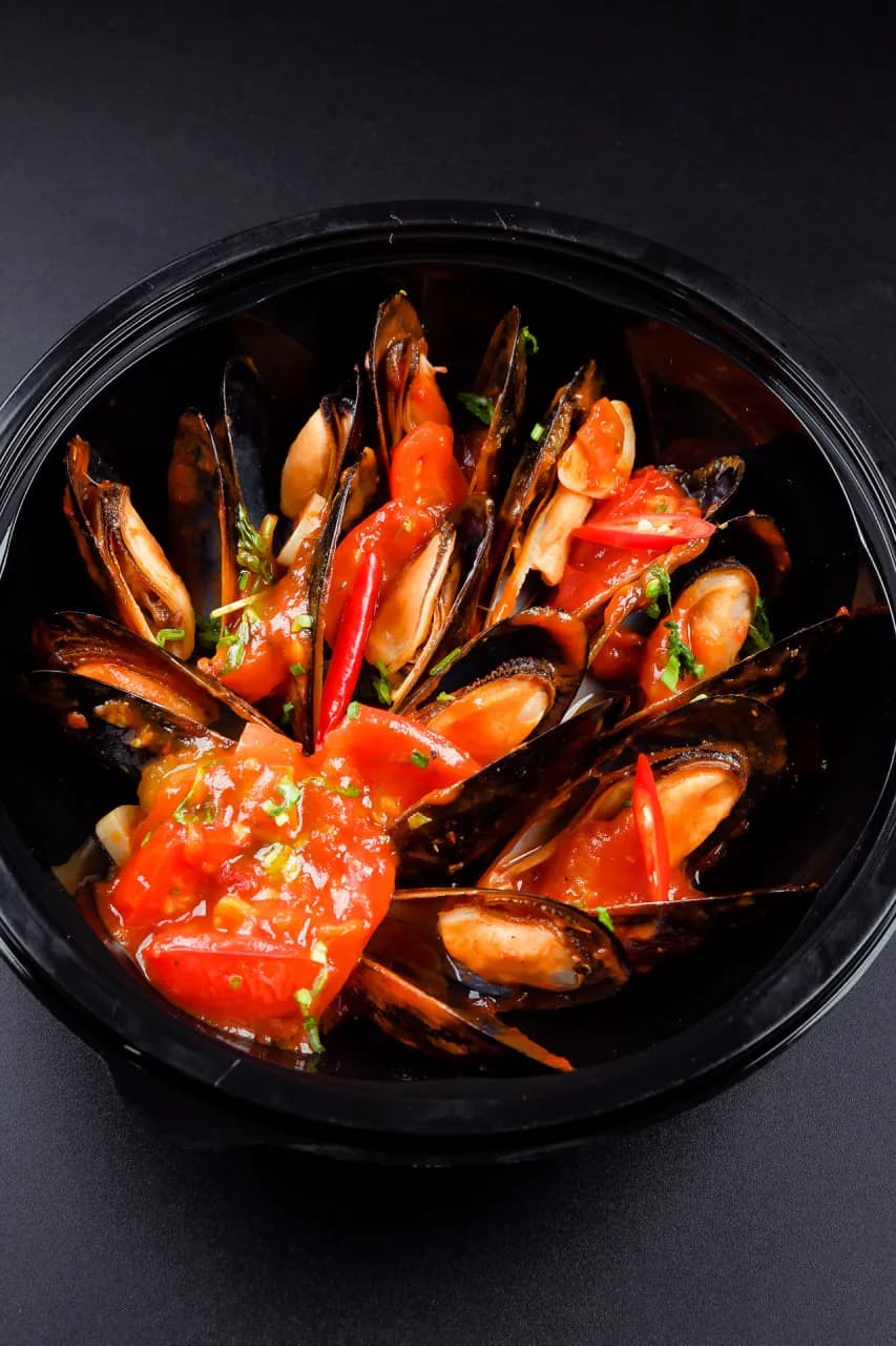 Mussels in Asian sauce